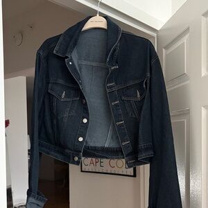 Dark Denim Cropped Jacket